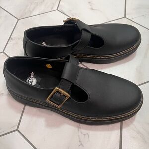 Dr Martens MJ Zavala Black Buckle Mary Jane Shoe Size 8 Women’s